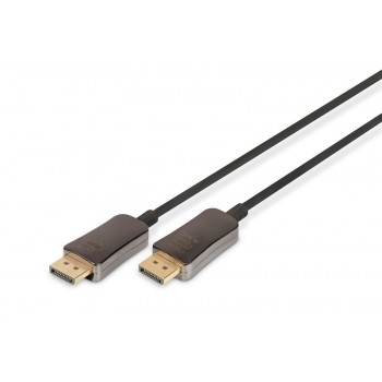 Kabel połączeniowy hybrydowy AOC DisplayPort 1.4 8K/60Hz UHD DP/DP M/M 20m Czarny