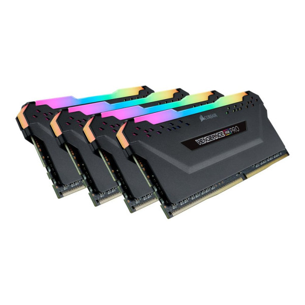 CORSAIR Vengeance RGB PRO - DDR4 - Kit - 64 GB: 4 x 16 GB - DIMM 288-PIN - 3000 MHz / PC4-24000 - ungepuffert CORSAIR Vengeance RGB PRO - DDR4 - Kit - 64 GB: 4 x 16 GB - DIMM 288-PIN - 3000 MHz / PC4-24000 - ungepuffert