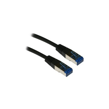 XtendLan patch kabel Cat6A, SFTP, LS0H - 0,25m, černý (prodej po 10 ks)