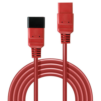 CABLE POWER IEC EXTENSION 1M/RED 30123 LINDY
