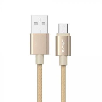 Kabel USB M - microUSB 1M 2.4A