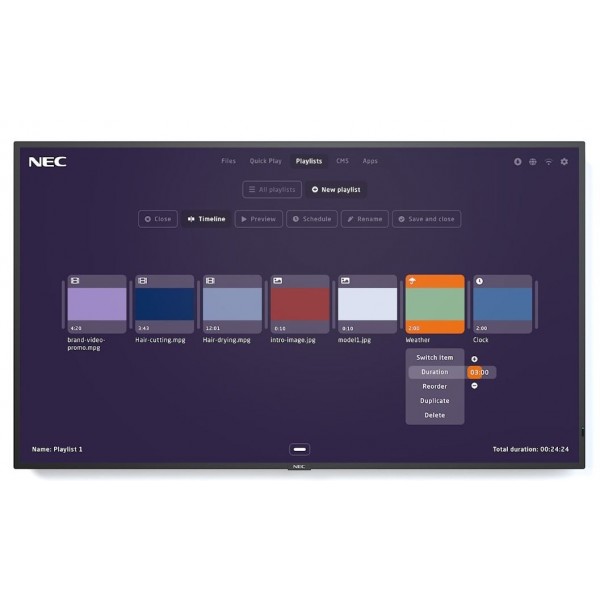 Monitor wielkoformatowy MultiSync M431-Mpi4 43 cale UHD 500cd/m2 24/7 Monitor wielkoformatowy MultiSync M431-Mpi4 43 cale UHD 500cd/m2 24/7