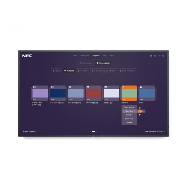 Monitor MultiSync MA551-MPi4 55 UHD 500cd/m2 24/7 Monitor MultiSync MA551-MPi4 55 UHD 500cd/m2 24/7