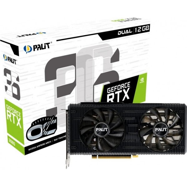 Karta graficzna RTX 3060 Dual OC 12GB GDDR6 192bit 3DP/HDMI Karta graficzna RTX 3060 Dual OC 12GB GDDR6 192bit 3DP/HDMI