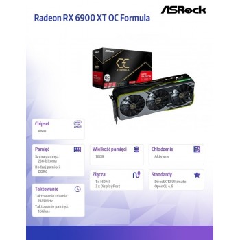 Karta graficzna Radeon RX 6900 XT OC Formula 16GB 256bit GDDR6 3DP/HDMI