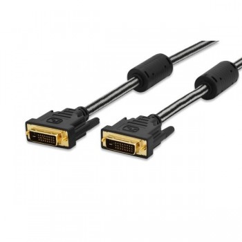 Kabel połączeniowy DVI-D DualLink WQXGA 30Hz Typ DVI-D (24+1)/DVI-D (24+1) M/M 2m Czarny