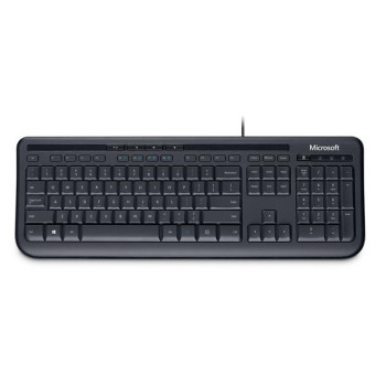 Microsoft Wired Keyboard 600, DE klawiatura USB QWERTZ Niemiecki Czarny