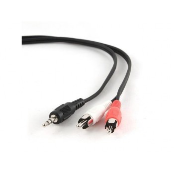 Kabel audio minijack 3.5mm (M) 3 PIN - 2xRCA (chinch)(M) 2.5m OEM