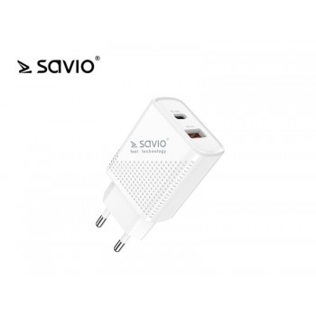 Ładowarka sieciowa SAVIO LA-04 USB Quick Charge Power Delivery 3.0 18W
