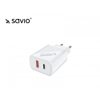 Ładowarka sieciowa SAVIO LA-04 USB Quick Charge Power Delivery 3.0 18W