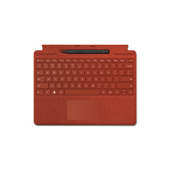 Microsoft Surface Pro Signature Keyboard with Slim Pen 2 Czerwony Microsoft Cover port QWERTY Angielski
