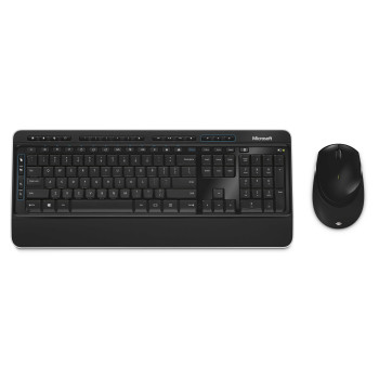Microsoft Wireless Desktop 3050 klawiatura Dołączona myszka RF Bezprzewodowy + USB QWERTY Amerykański międzynarodowy Czarny