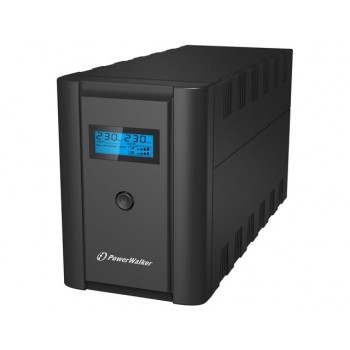 UPS LINE-INTERACTIVE 1200VA 2X 230V PL + 2XIEC OUT, RJ11/RJ45 IN/OUT, USB, LCD