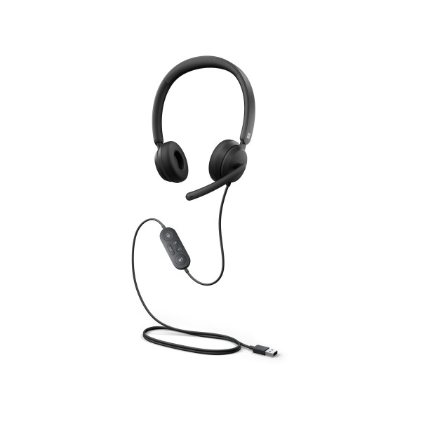 Microsoft Modern USB Headset for Business Zestaw słuchawkowy Przewodowa Opaska na głowę Biuro centrum telefoniczne USB Typu-A Microsoft Modern USB Headset for Business Zestaw słuchawkowy Przewodowa Opaska na głowę Biuro centrum telefoniczne USB Typu-A