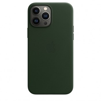 Etui skórzane z MagSafe do iPhonea 13 Pro Max - zielona sekwoja