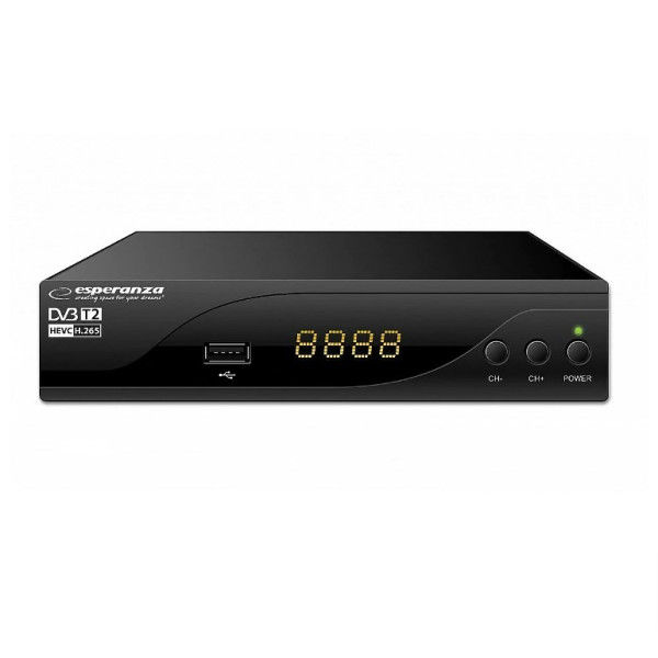 ESPERANZA TUNER DVB-T2 H.265/HEVC EV105R ESPERANZA TUNER DVB-T2 H.265/HEVC EV105R