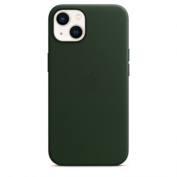 Etui skórzane z MagSafe do iPhonea 13 - zielona sekwoja