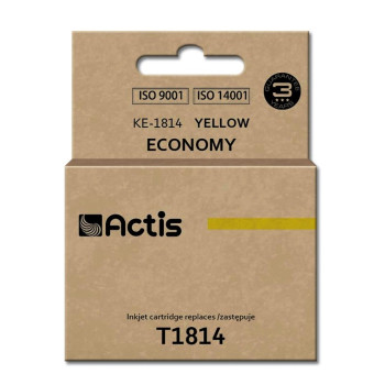 Tusz ACTIS KE-1814 (zamiennik Epson T1814, Standard, 15 ml, żółty)