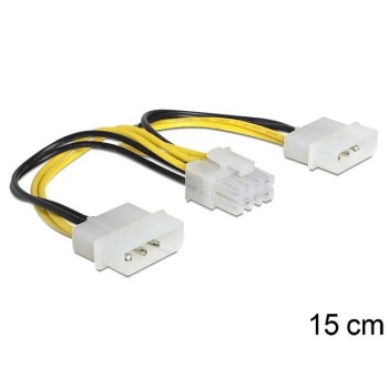 Kabel zasilający 8Pin EPS(F) - 2x Molex 4Pin