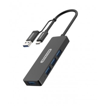 Hub USB-C 4 porty USB-A z USB-A adapter 5Gbp