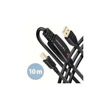 AXAGON ADR-210B, USB 2.0 A-M - B-M aktywny połączeniowy / repeater kabel, 10m