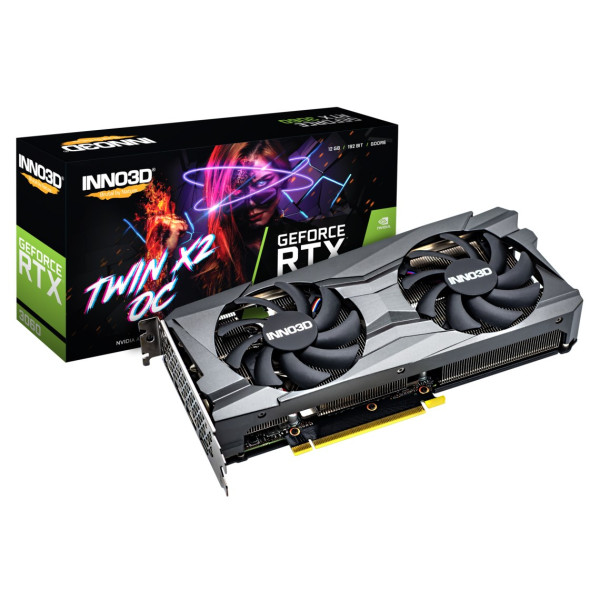 Karta graf. INNO3D GeF RTX 3060 Twin X2 OC 12GB Karta graf. INNO3D GeF RTX 3060 Twin X2 OC 12GB