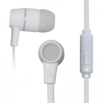 Słuchawki VAKOSS SK-214W (dokanałowe, z wbudowanym mikrofonem, kolor biały)