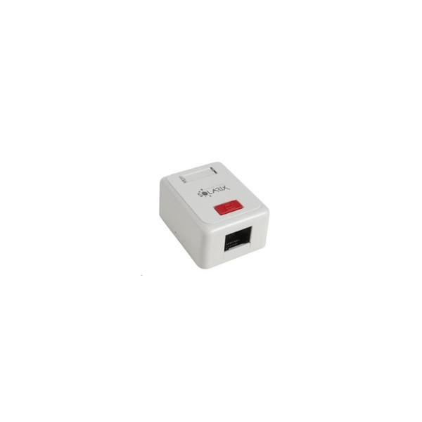 Gniazdko Solarix CAT5E STP 1 x RJ45 na tynk białe Gniazdko Solarix CAT5E STP 1 x RJ45 na tynk białe