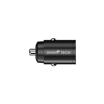 RhinoTech MINI nabíječka do auta USB-C + USB-A, 30 W, černá