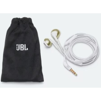 Słuchawki JBL Tune 205 (złote, kablowe, douszne)