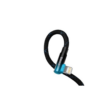 Baseus úhlový kabel USB-C - Lightnin, 20W 2m, modrý