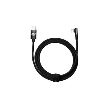 Baseus úhlový kabel USB-C - Lightning, 20W 2m, černý