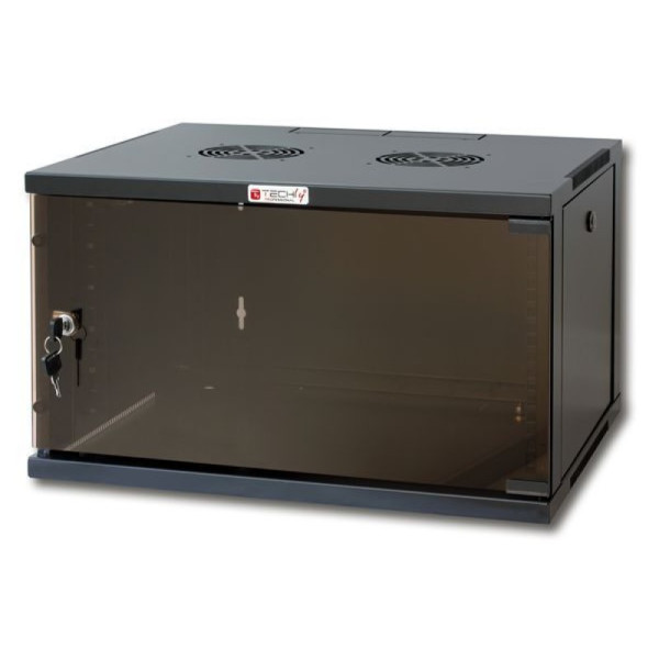 Techly I-CASE ER-1009B45 stojak 9U Szafa wisząca Czarny Techly I-CASE ER-1009B45 stojak 9U Szafa wisząca Czarny
