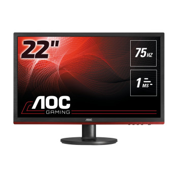AOC 60 Series G2260VWQ6 LED display 54,6 cm (21.5") 1920 x 1080 px Full HD TN Czarny, Czerwony