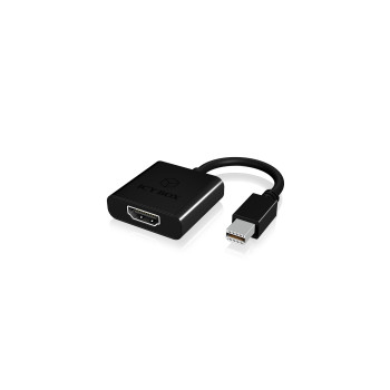 ICY BOX IB-AC538 Mini DisplayPort HDMI Typu A (Standard) Czarny