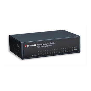 Intellinet 16-Port Fast Ethernet Office Switch Nie zarządzany Czarny