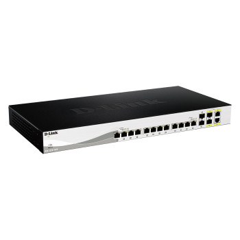 D-Link DXS-1210-16TC łącza sieciowe Zarządzany L2 10G Ethernet (100 1000 10000) Czarny