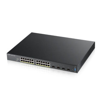 Zyxel XGS2210-28HP Zarządzany L2 Gigabit Ethernet (10 100 1000) Obsługa PoE 1U Czarny