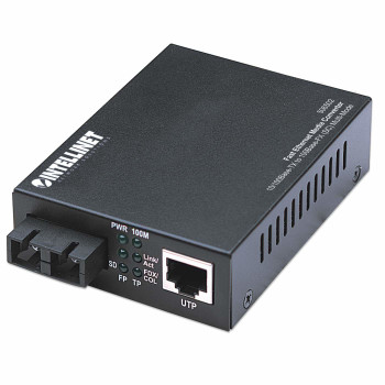 Intellinet 506502 konwerter sieciowy 100 Mbit s 1310 nm Multifunkcyjny Czarny