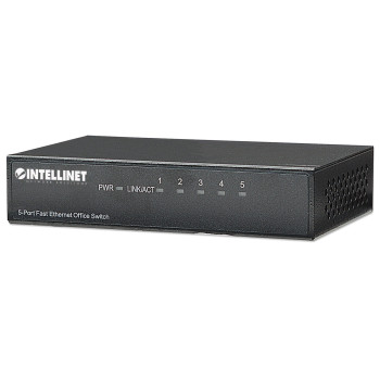 Intellinet 5-Port Fast Ethernet Office Switch Fast Ethernet (10 100) Czarny