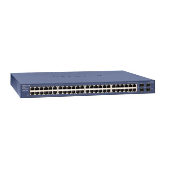 NETGEAR GS748T Zarządzany L2+ Gigabit Ethernet (10 100 1000) Niebieski