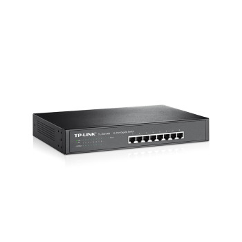 TP-Link TL-SG1008 Nie zarządzany Gigabit Ethernet (10 100 1000) 1U Czarny
