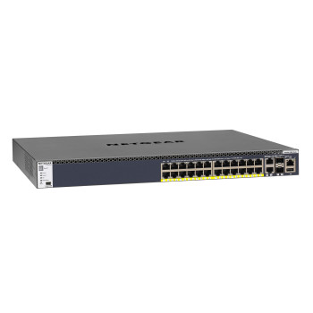 NETGEAR M4300-28G-PoE+ Zarządzany L3 Gigabit Ethernet (10 100 1000) Obsługa PoE 1U Czarny
