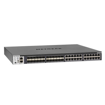 NETGEAR M4300-24X24F Zarządzany L2 L3 L4 10G Ethernet (100 1000 10000) 1U Czarny