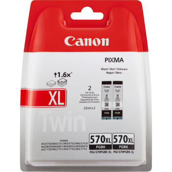 Canon 0318C007 nabój z tuszem 2 szt. Oryginalny Wysoka (XL) wydajność Czarny