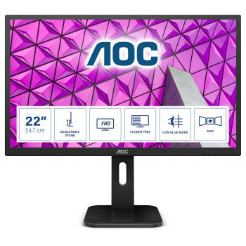 AOC P1 22P1 monitor komputerowy 54,6 cm (21.5") 1920 x 1080 px Full HD LED Czarny