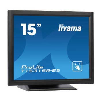 iiyama ProLite T1531SR-B5 monitor komputerowy 38,1 cm (15") 1024 x 768 px XGA LED Ekran dotykowy Czarny