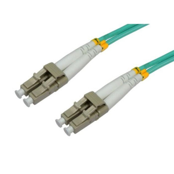 Techly LC M-M 1m kabel optyczny OM3 Kolor Aqua