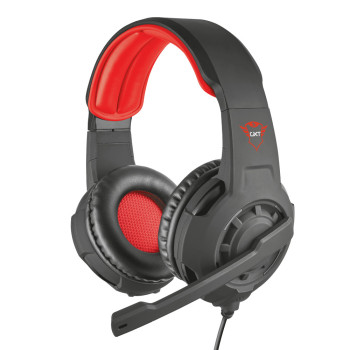 Trust GXT 310 Zestaw słuchawkowy Przewodowa Opaska na głowę Gaming Czerwony