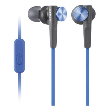 Sony MDR-XB50AP Zestaw słuchawkowy Przewodowa Douszny Połączenia muzyka Czarny, Niebieski